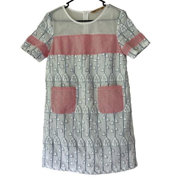 Elf Sack smocked dress fairy artsy mesh sheer festival dress pockets fairy S​​ - Picture 1 of 15